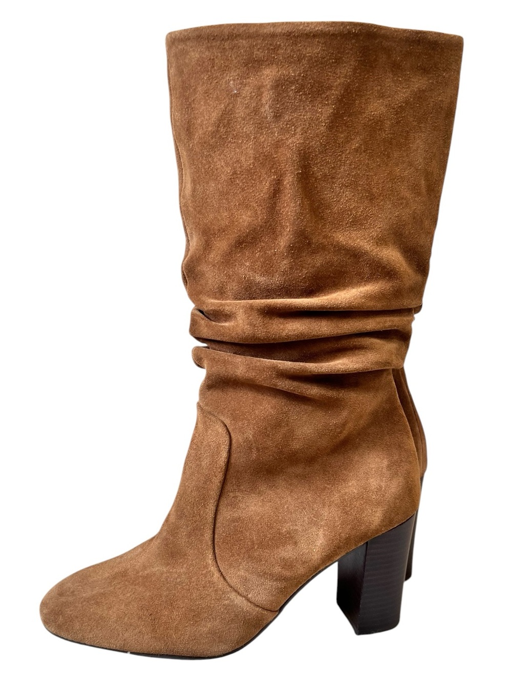 Johnston & Murphy Charlotte Slouch Boot in whiskey suede